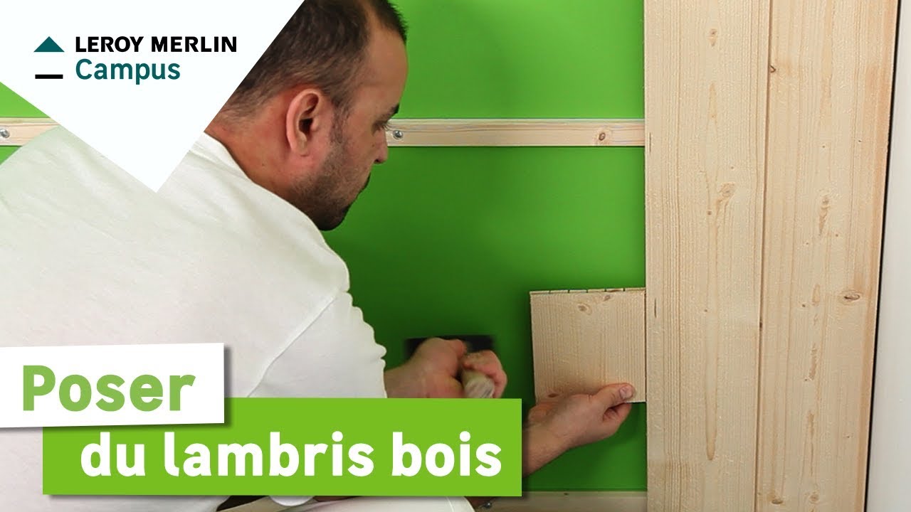 Poser du lambris bois mural