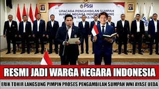 SEMUA BERJALAN LANCAR~STRIKER AYASE UEDA SELESAIKAN PROSES SUMPAH WNI JELANG LAGA FIFA MATCHDAY