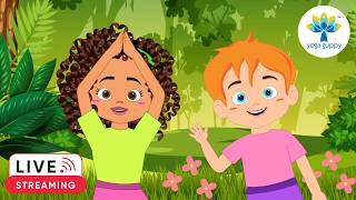 🔴 LIVE KIDS YOGA AND MUSIC | YOGA GUPPY