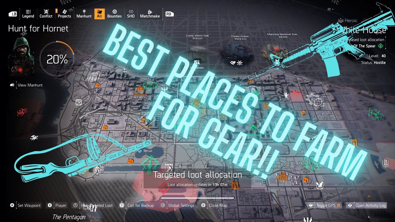 DIVISION 2 BEST PLACES TO FARM GEAR!! TU14TU15 GET GODROLL GEAR THESE