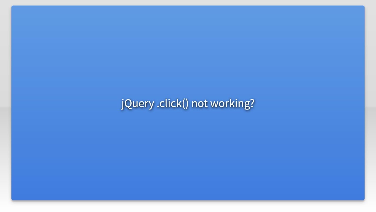 safari jquery click not working