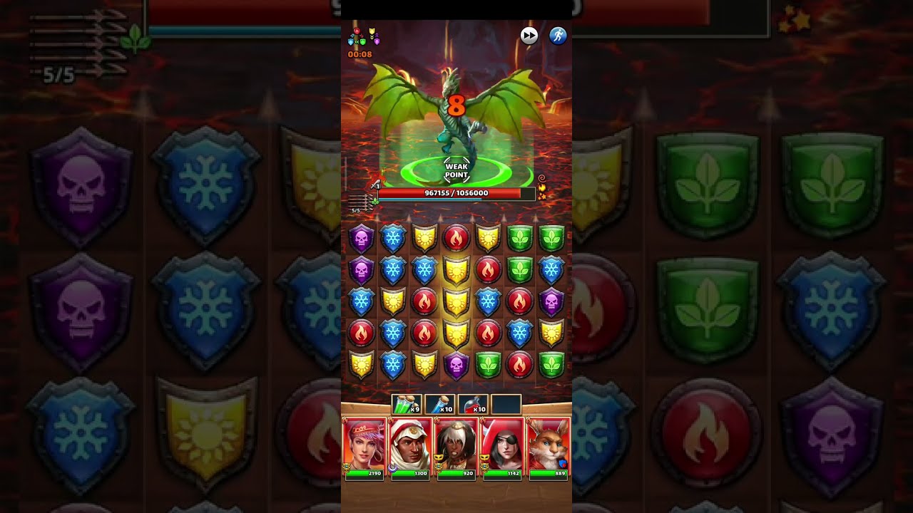 300. Empires & Puzzles: Green Nature 5 star Venomtail Dragon Titan ⚔️