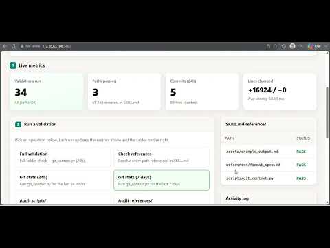 Lesson 5.4: Build a Claude Skill Folder Structure with Python + Git Dashboard | standup-formatter