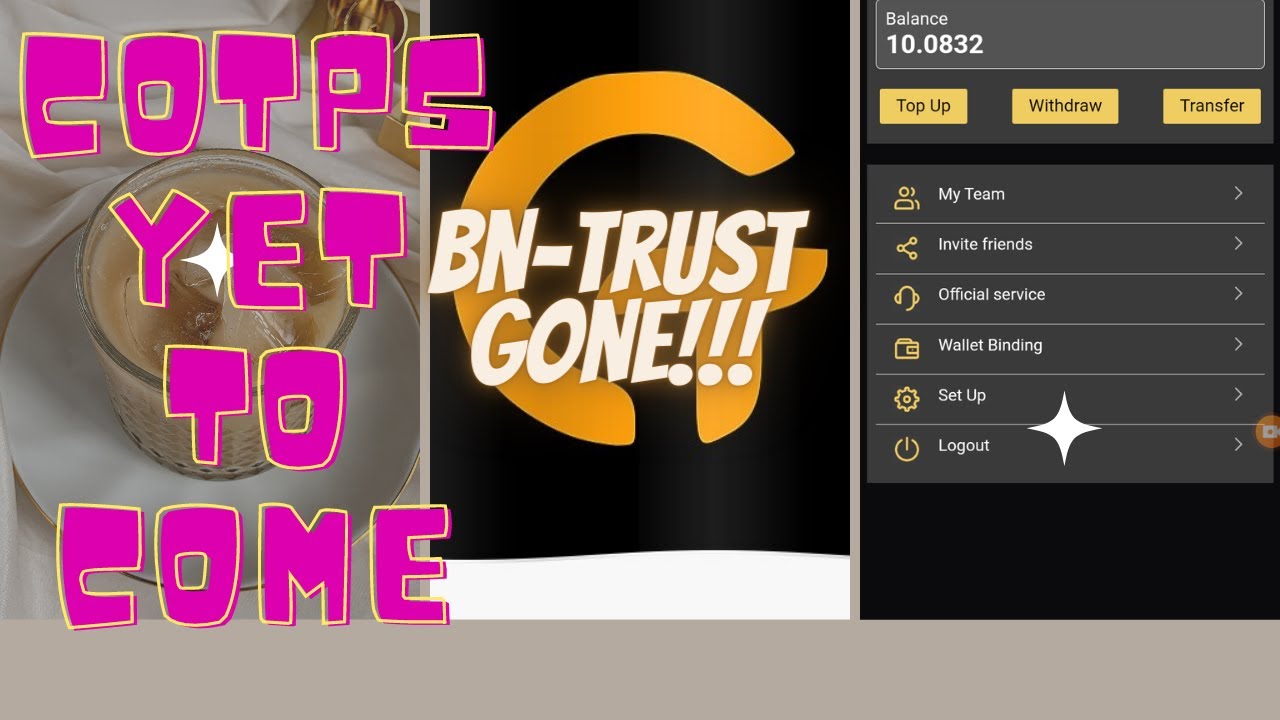 COTPS!!! COTP yet to come, BN-TRUST Gone 😭