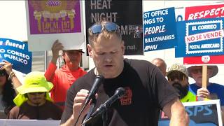 San Diego postal workers union protests planned closure of neighborhood post office