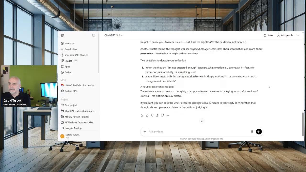 AI as a Reflective Journal: Watching Thought Think Itself