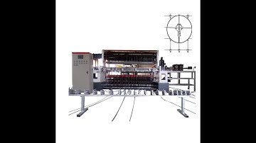 Fully automatic animal livestock deer fence fixed knot mesh machine +86 182 3048 9099
