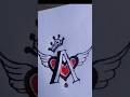 A letter tattoo designs #shorts #short #viral #trending