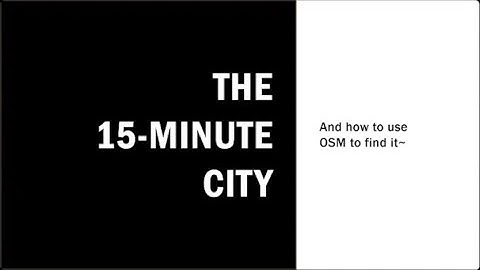 15 minute city   Accessibility at a glance using OSM | pli