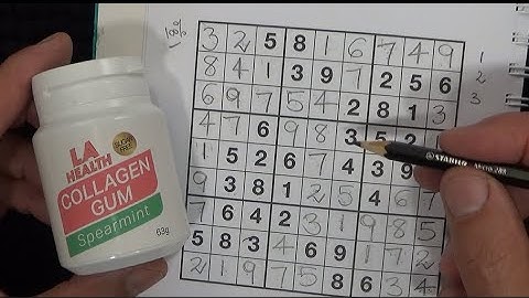 ASMR - Solving a Sudoku Puzzle - Chewing Gum & Whispering - Australian Content