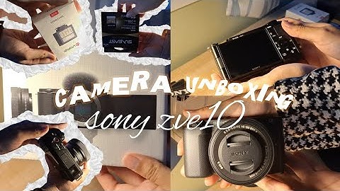 Sony ZVE-10 | camera unboxing , asmr