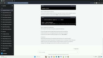 Dropdown menu not clicking in python selenium