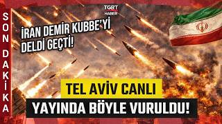 İka İran Tel Avivi Canlı Yayında Böyle Vurdu: Füzeler Demir Kubbeyi Deldi Geçti