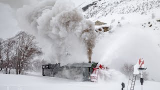 Die Wiedergeburt der Dampfschneeschleuder R12 der DFB, ex RhB / Steam Train Rotary Snow Plow