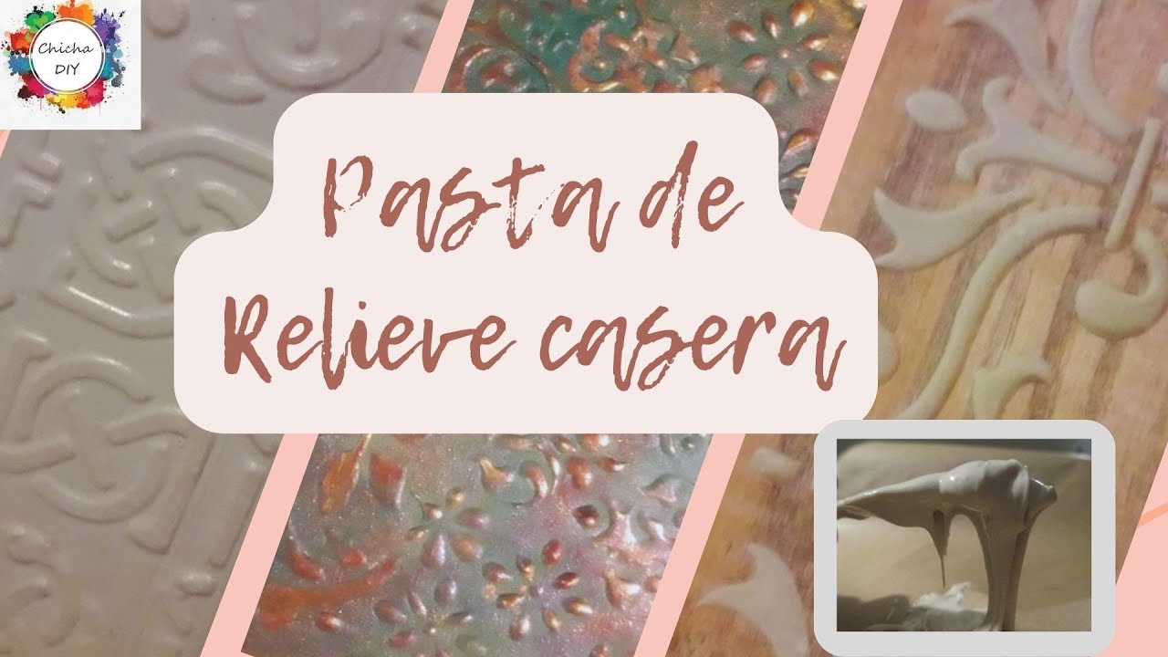 Cómo hacer PASTA DE RELIEVE CASERA! Con sólo 3 ingredientes. DIY. Tutorial  