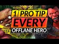 1 MEGA TIP for EVERY OFFLANE HERO - Best Drafting and Picking Tricks - Dota 2 Pro Guide