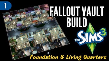 Building a Fallout Vault in the Sims 3 | Part 1: Foundation & Living Quarters