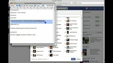 Invite all friends to facebook event.