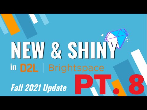 D2L Brightspace Fall 2021 Update - Welcome Window Widget