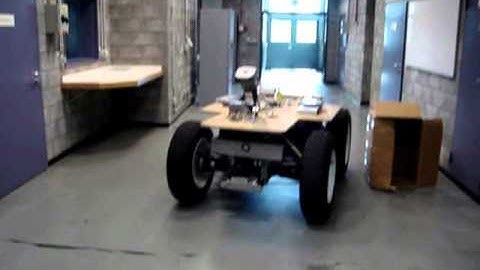 Robudem robot navigating indoor