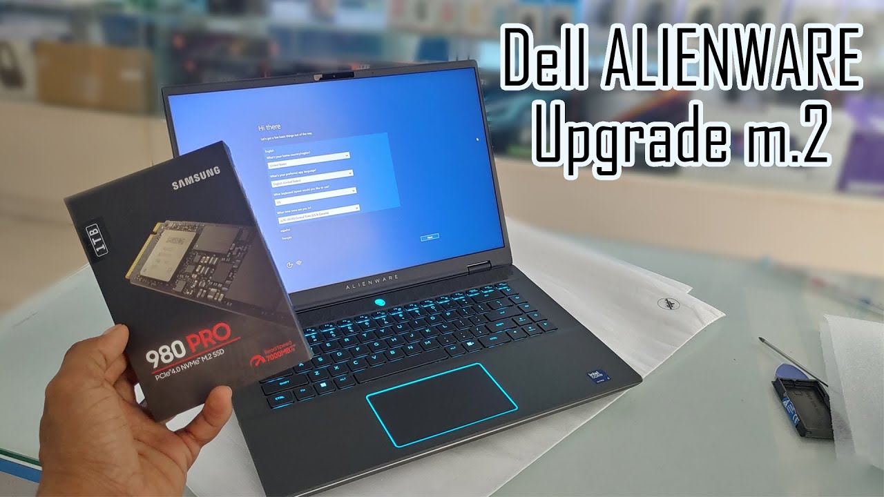 How to Upgrade DELL Alienware m16 r2 Storage 1Tb - YouTube