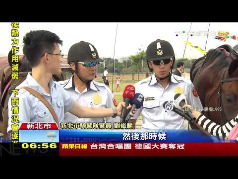 開車沿路撞　騎警隊懷疑酒駕策馬追車