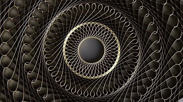 Gold Circle Pattern Stock Motion Graphics