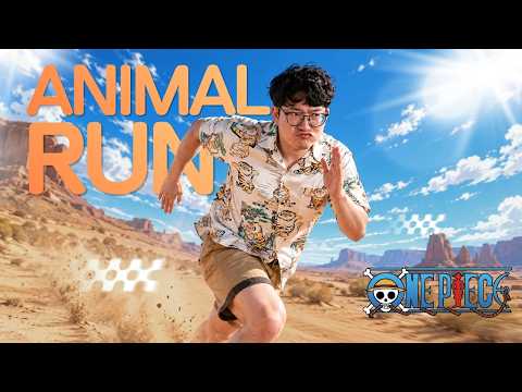 When We Make #OnePiece Animals Race Buffalo!! | Olympics Manga EP.10