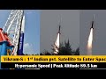 Vikram-S enters the space with Hypersonic speed | India&#39;s 1st private sector  rocket by Skyroot