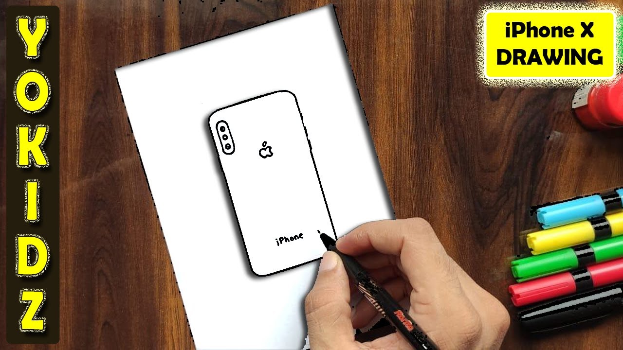 How To Draw Apple Iphone X