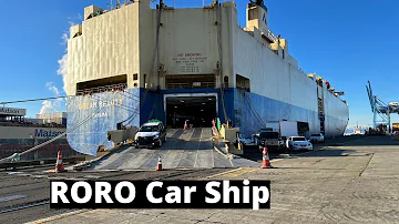 How cars are shipped in RORO vessel, roro ship or shipping container overseas