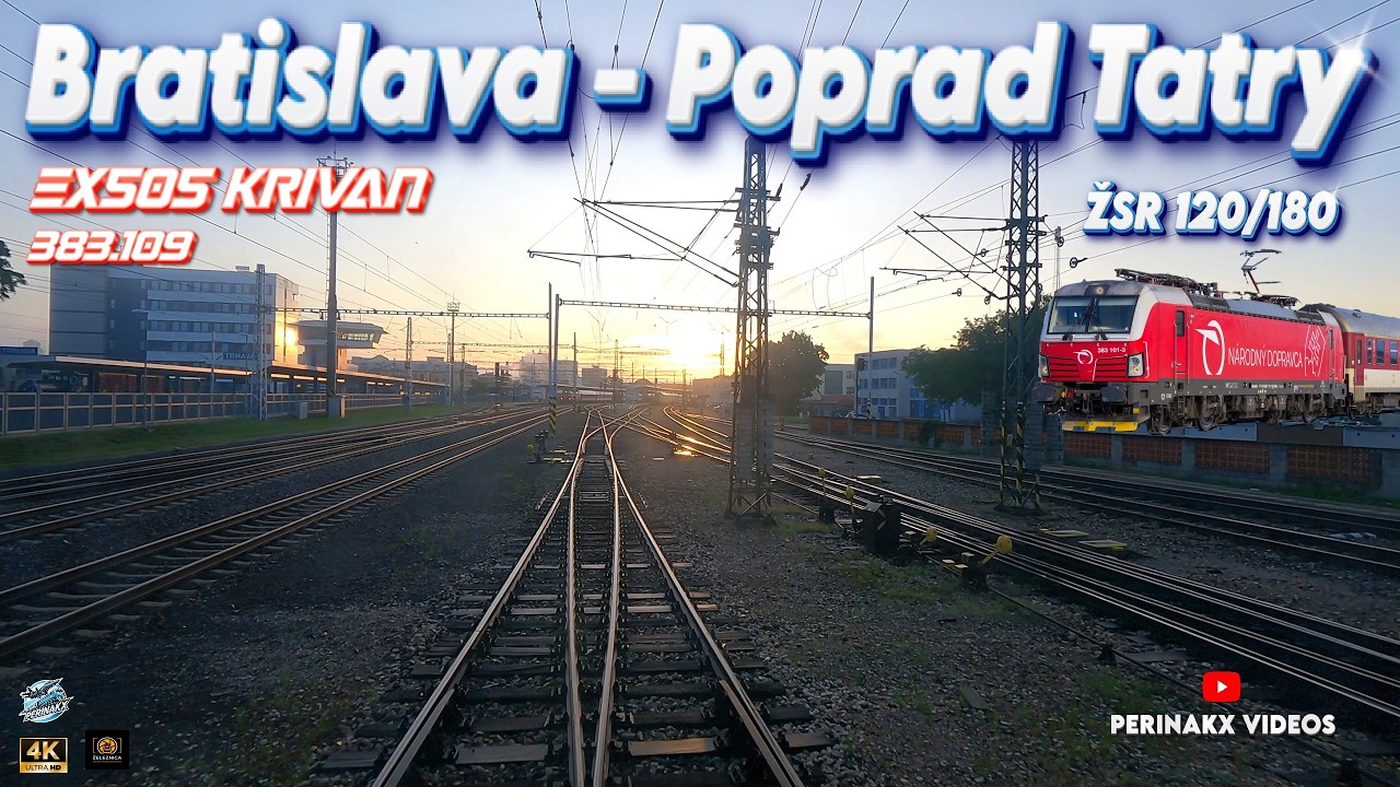 4K Cabview ► Bratislava ➝ Poprad Tatry / 383.109 / EX505 Kriváň