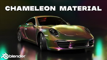 How To Make Chameleon Material In Blender ? 3D Tutorial For Beginners, Shading, Shader, Node
