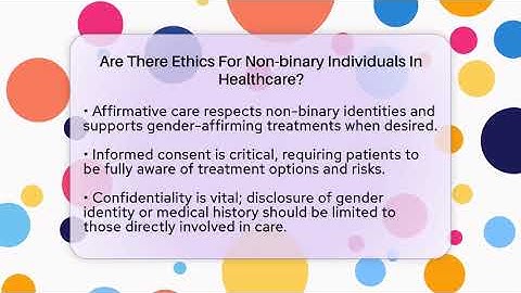 Are There Ethics For Non-binary Individuals In Healthcare? - Gender Equality Network