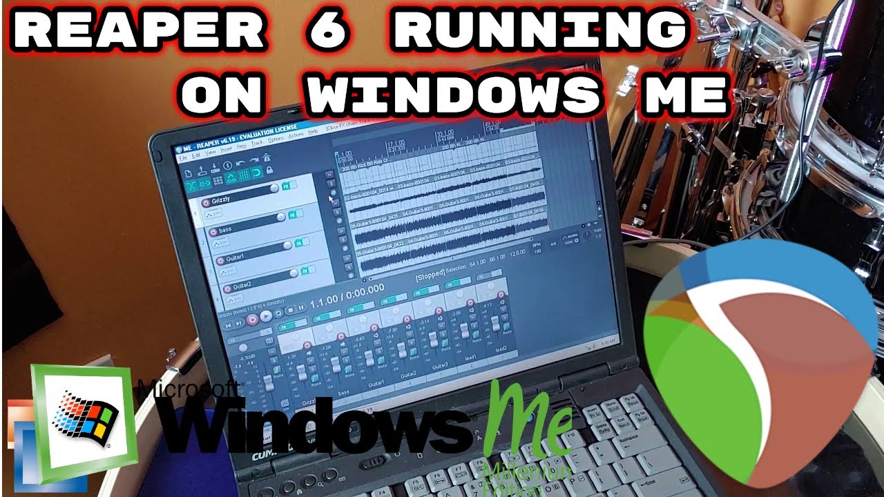 I made a song on REAPER with a 20 year old computer running Windows ME ...