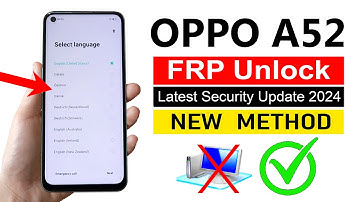 Oppo A52 Gmail Account Bypass | Without Computer (NEW METHOD) 2024