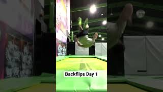 Looking to be able to backflip from standing. #backflip #gymnast #trampoline #workout #jump