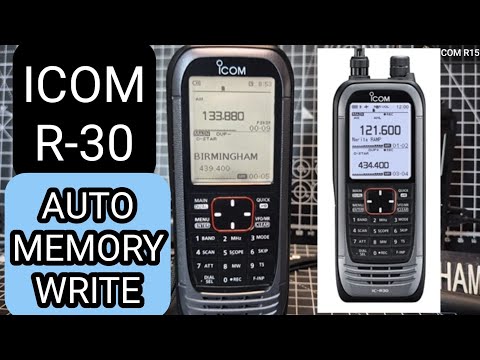 ICOM R30 - Auto Memory Write Scan - YouTube