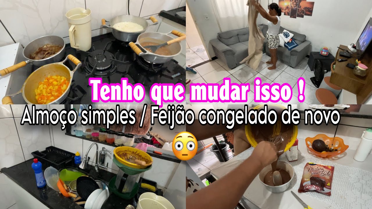 Tenho Que Mudar Isso URGENTE! 😱 Feijão Congelado de Novo || Almoço Simples