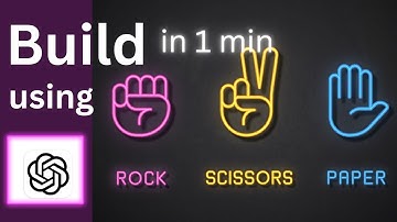 I Built This Game With ChatGPT | OpenAI | RockPaperScissors
