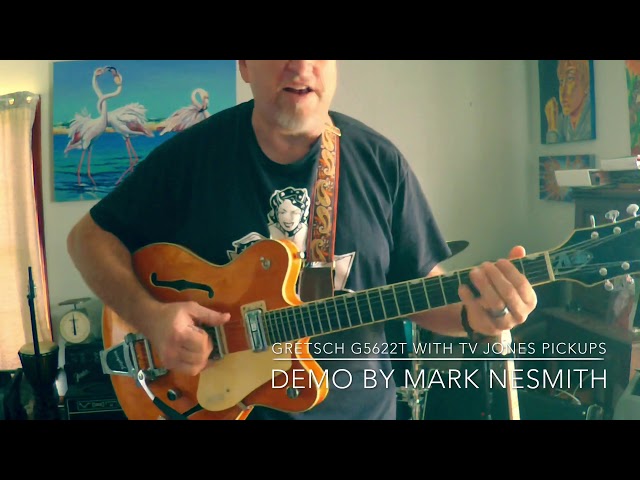 DEMO Gretsch G5622T modded w/ TV Jones Pickups, ABM 2400 roller