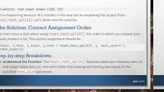 Fixing the ValueError in Jupyter: A Guide to Properly Using train_test_split()