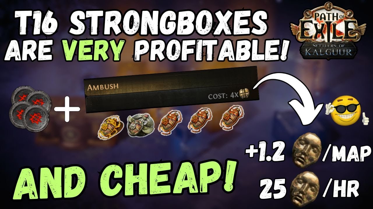 [PoE 3.25] Farming T16 Strongboxes is GREAT -- Very profitable, Fun & Cost-efficient farm strat!