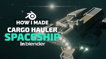 Spaceship Animation Scene in Blender - Timelapse Process