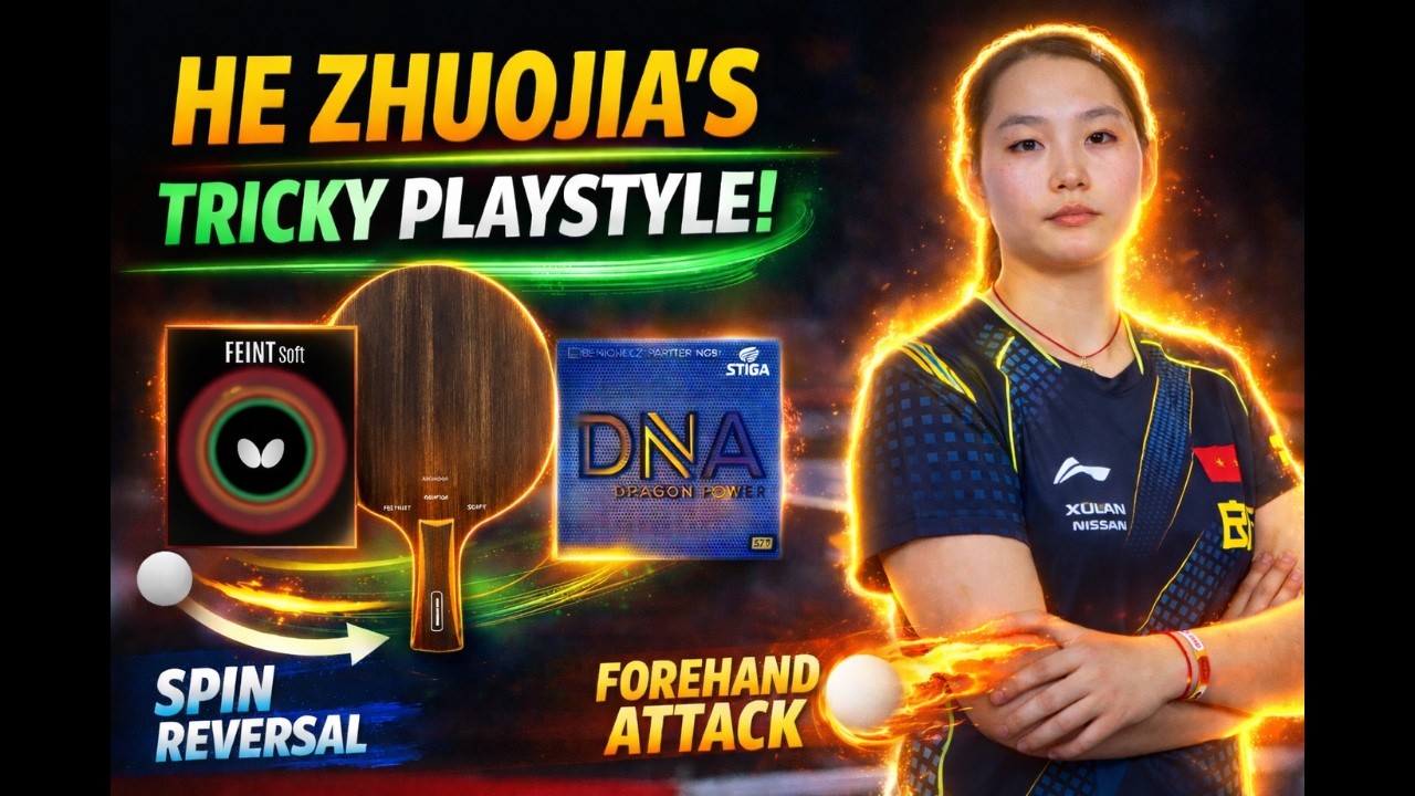 China Pro Long Pips Player | He Zhuojia’s | Racket Setup & Tricky Playstyle Explained! #longpips