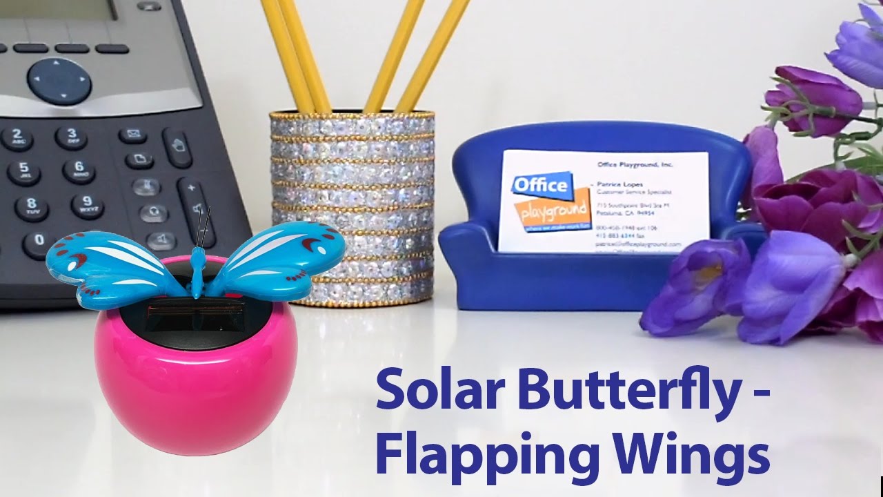 Solar Butterfly Flapping Wings YouTube
