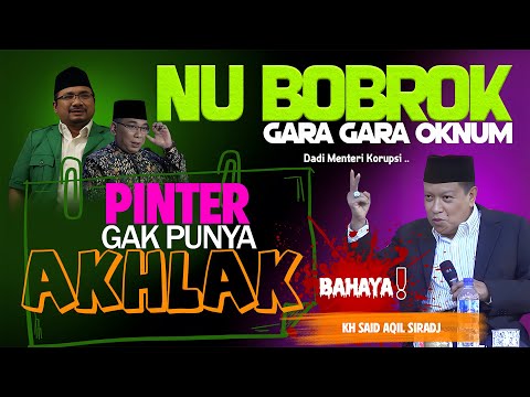 SMART BUT NO MORALS, DANGEROUS!! BECOMING A CORRUPT MINISTER!! KH SAID AQIL SIRADJ LATEST 2025