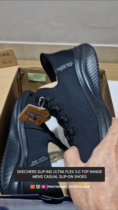 SKECHERS SLIP-INS ULTRA FLEX 3.0 TOP RANGE FULL BLACK (FULL VIDEO CHECK OUR CHANNEL)