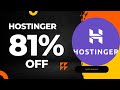 💲 81% OFF Hostinger coupon code for 💰 Black friday and Cyber monday 2022 #shorts