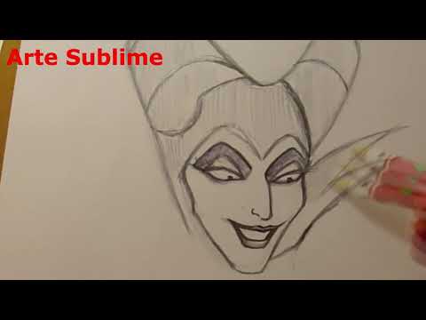 Como Desenhar a MALÉVOLA da Bela Adormecida da Disney